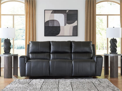 Glossmore - Reclining Sofa - Black by Ashley – view 3