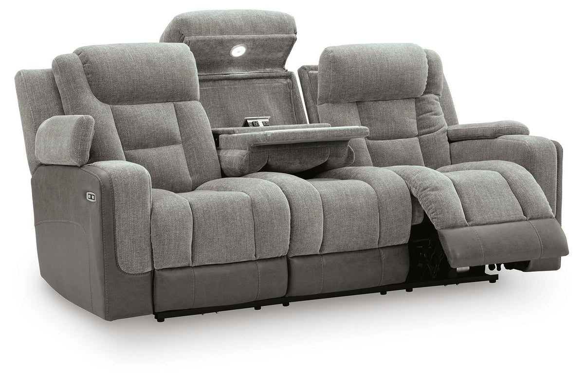 Mixed Motion - Power Reclining Sofa With Adjustable Headrest by Ashley – view 8