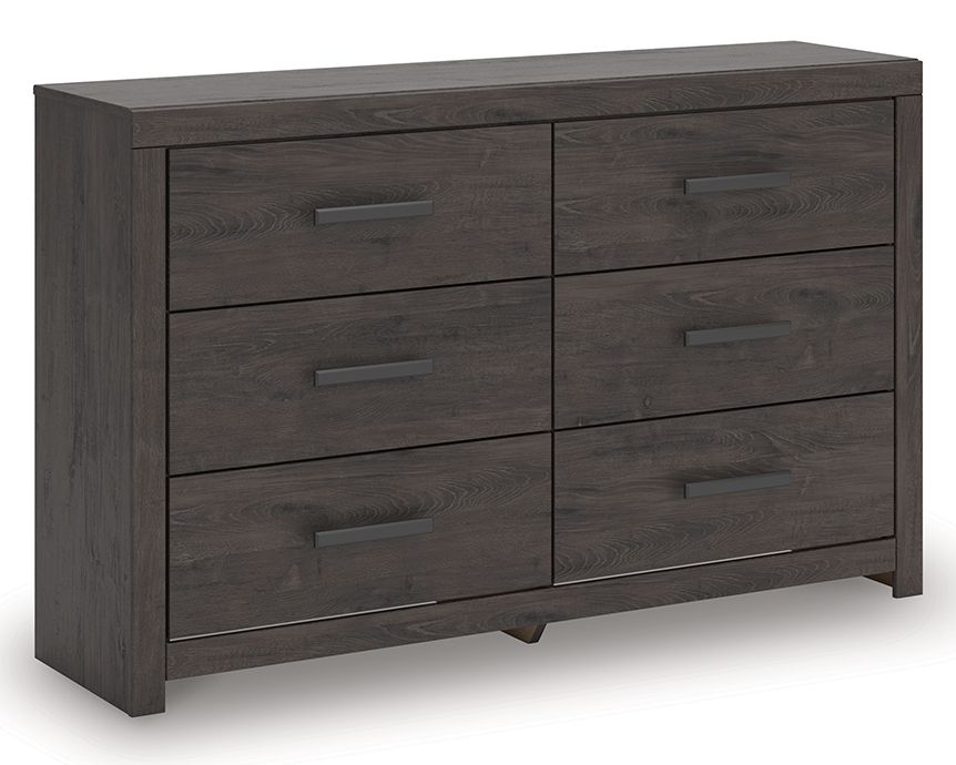 Prendonea - Six Drawer Dresser - Charcoal by Ashley – view 4