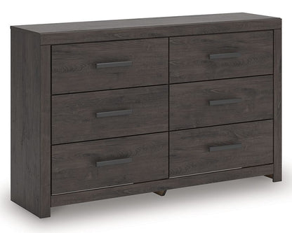 Prendonea - Six Drawer Dresser - Charcoal by Ashley – view 4