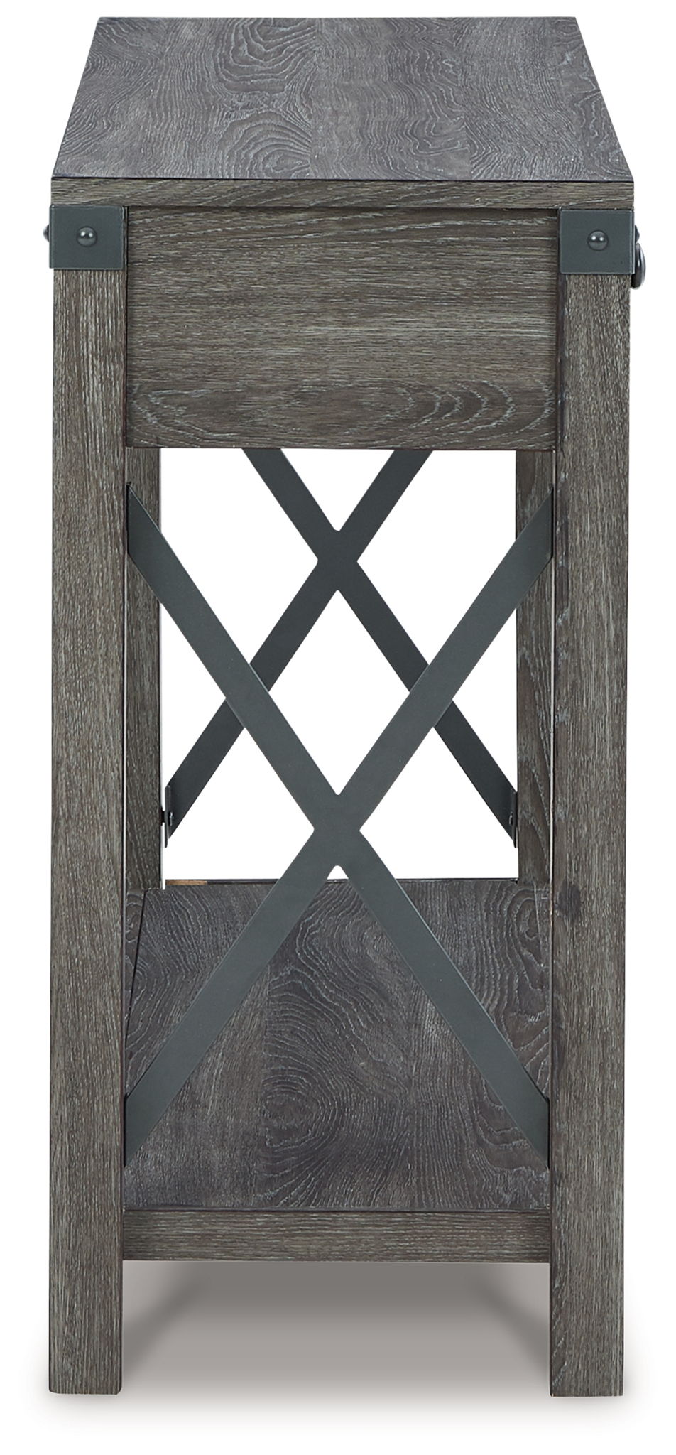 Freedan - Console Sofa Table - Grayish Brown by Ashley – view 4