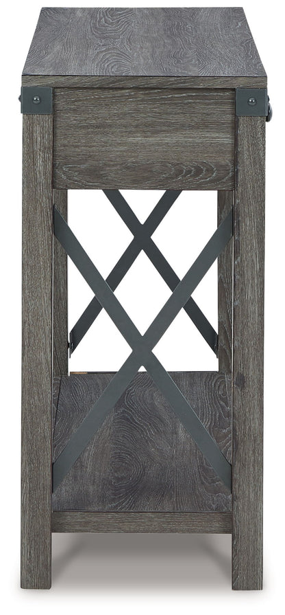 Freedan - Console Sofa Table - Grayish Brown by Ashley – view 4