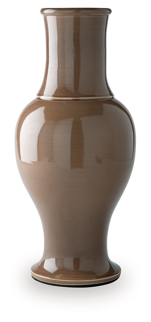 Tillmer - Vase - Brown by Ashley – Vases & Jars