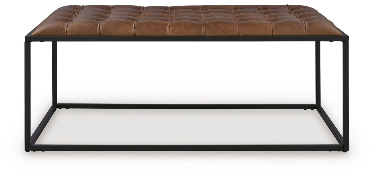 Junsor - Cocktail Ottoman - Brown / Black by Ashley – view 4