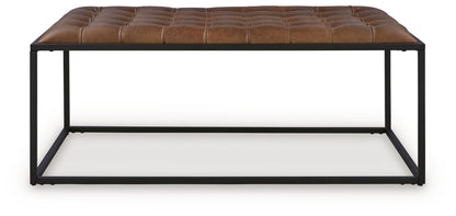 Junsor - Cocktail Ottoman - Brown / Black by Ashley – view 4