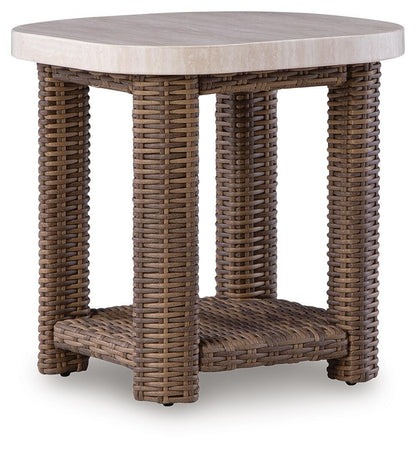 Dolan Creek - Square End Table - Beige / Brown by Ashley – End Tables