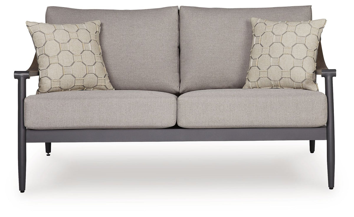 Ocean Beach - Loveseat With Cushion - Gray