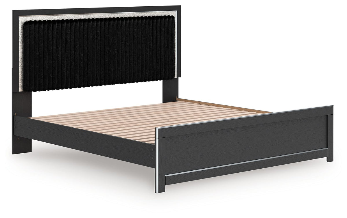 Zuraleus - Upholstered Panel Platform Bed With Roll Slats by Ashley – view 16