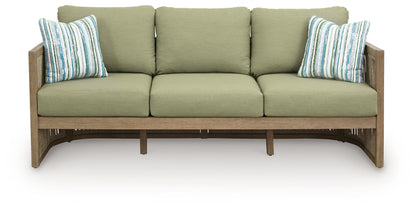 Serena Shores - Sofa With Cushion - Beige / Green by Ashley – view 4