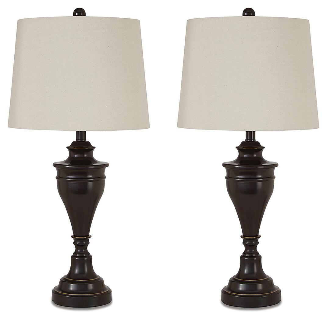 Darlita - Metal Table Lamp (Set of 2) - Bronze Finish by Ashley – Table Lamps