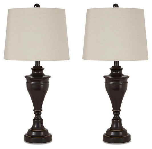 Darlita - Metal Table Lamp (Set of 2) - Bronze Finish by Ashley – Table Lamps