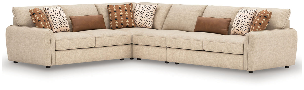 Seyler - 4-Piece Sectional - Sand – Stationary Sectionals