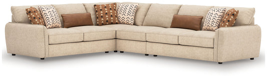 Seyler - 4-Piece Sectional - Sand – Stationary Sectionals