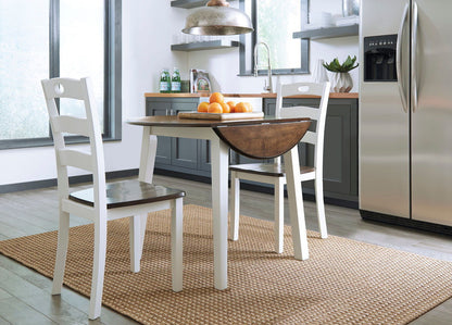 Woodanville - Round Dining Table Set by Ashley – 3 Piece Dining Room Sets
