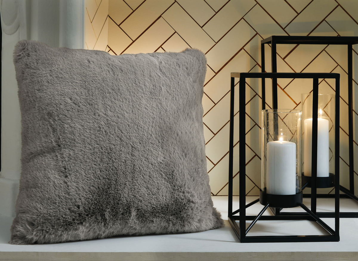 Gariland - Faux Fur Pillow by Ashley – view 15