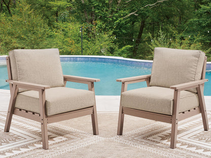 Grover Beach - Lounge Chair With Cushion (Set of 2) - Driftwood by Ashley – view 4