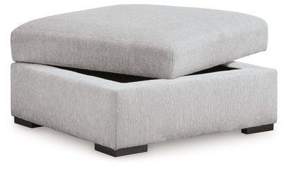 Gabyleigh - Ottoman With Storage - Nickel – view 4