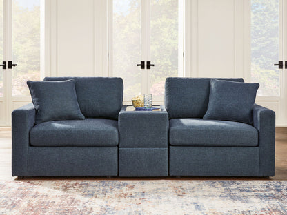 Modmax - 3-Piece Sectional Sofa With Storage Console - Fabric - Ink by Ashley – view 3