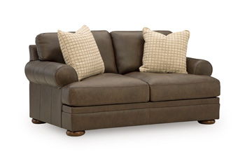 Carriage Point - Loveseat - Hickory by Ashley – Stationary Loveseats