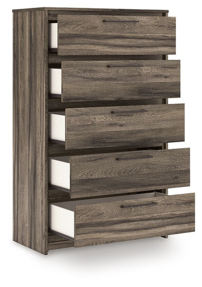 Elbrim - Five Drawer Chest - Brown by Ashley – view 4