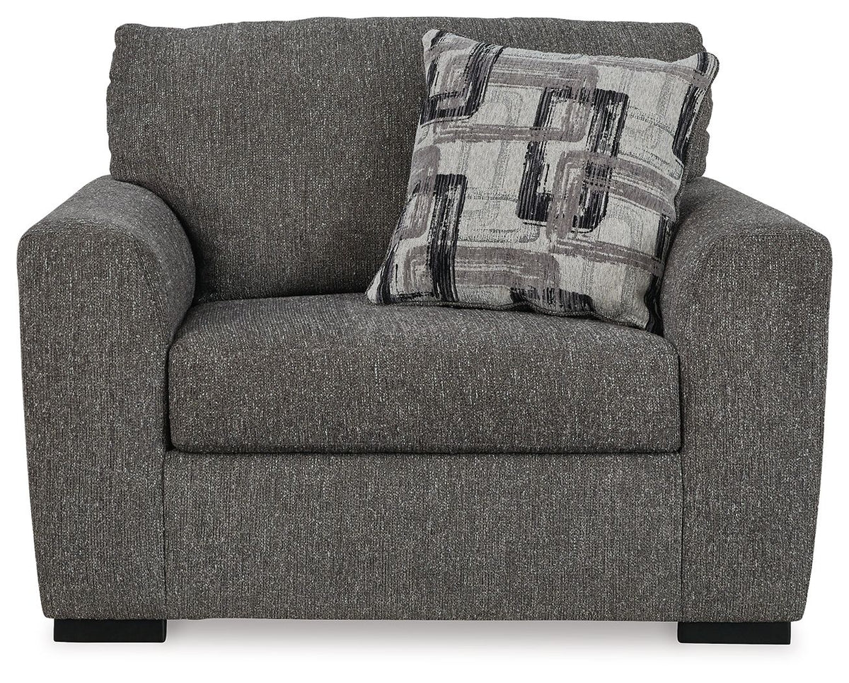 Gardiner - Chair And A Half - Pewter by Ashley – view 4