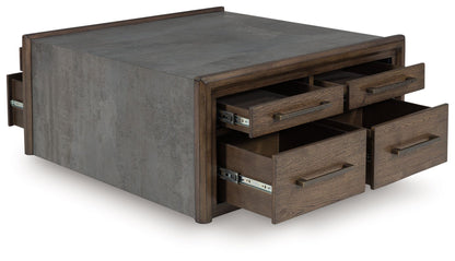 Kallenny - Square Cocktail Table - Brown / Gray by Ashley – view 4