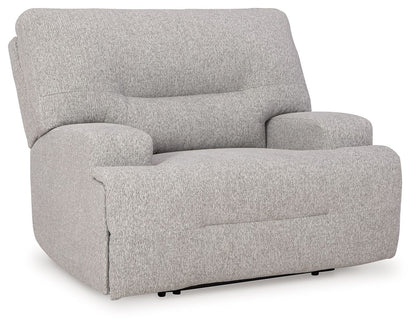 Acklen Place - Wide Seat Power Recliner - Pewter by Ashley – Reclining Chairs