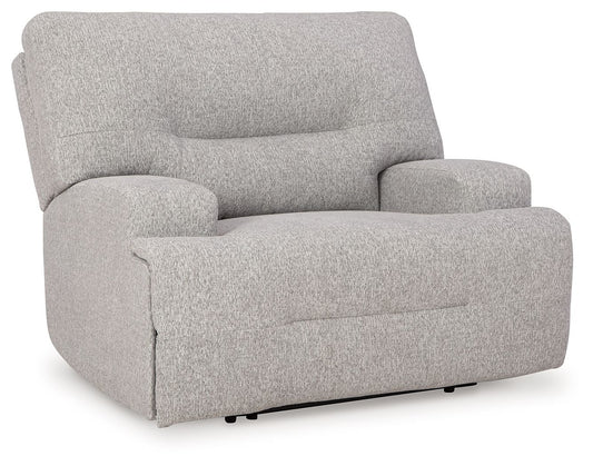 Acklen Place - Wide Seat Power Recliner - Pewter by Ashley – Reclining Chairs