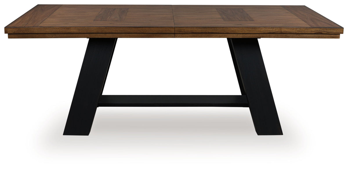 Greddinton - Dining Extension Table - Brown / Black by Ashley – view 4