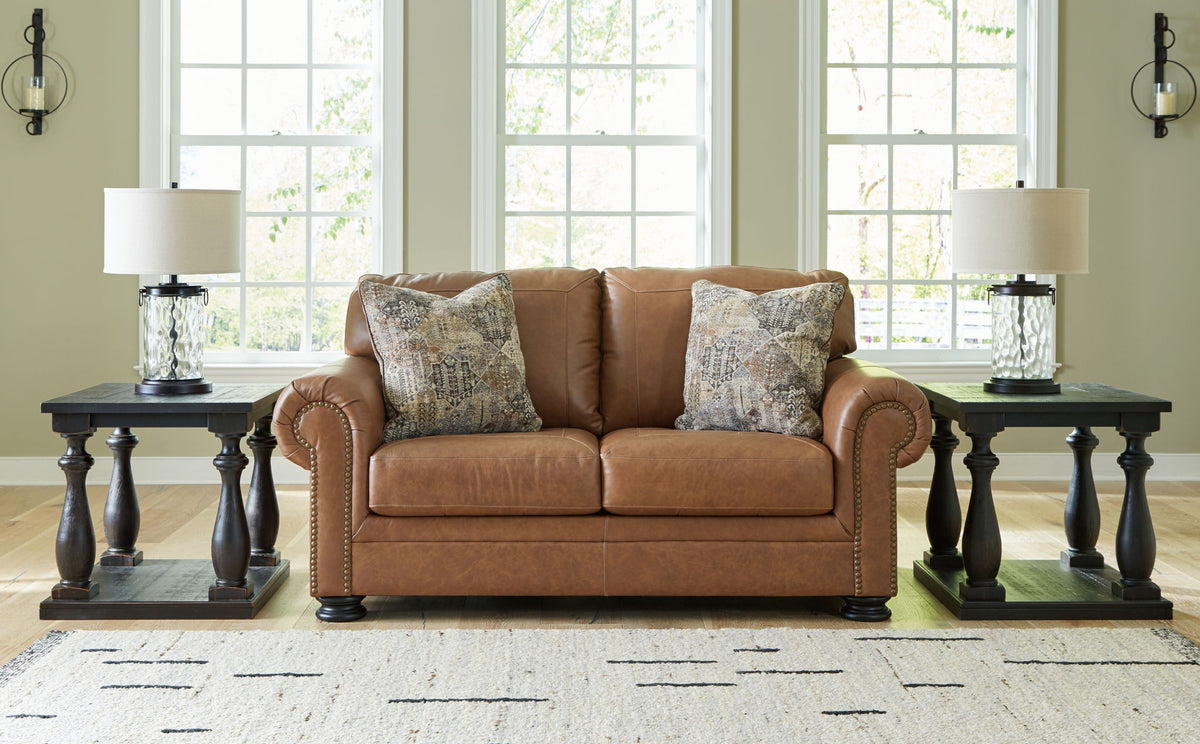 Carianna - Loveseat - Caramel by Ashley – view 4