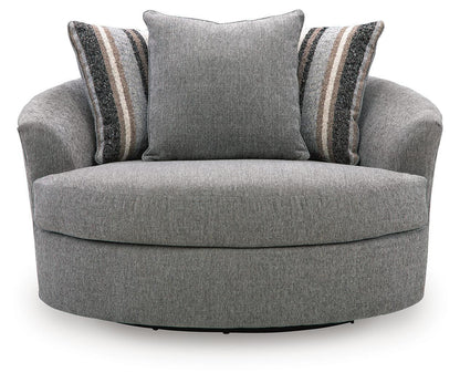 Creston Heights - Oversized Swivel Accent Chair - Smolder by Ashley – view 4