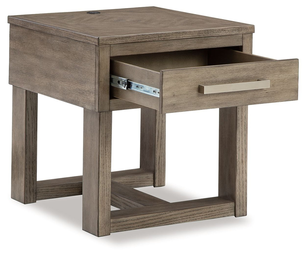 Loyaska - Rectangular End Table - Grayish Brown by Ashley – view 4