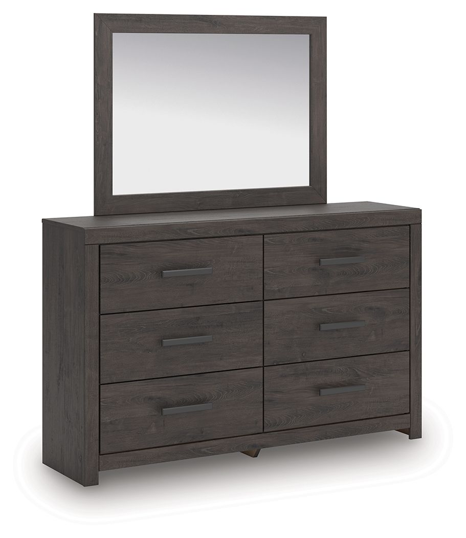 Prendonea - Dresser and Mirror - Charcoal by Ashley – Dresser & Mirror