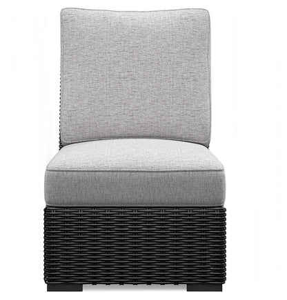 Beachcroft - 5-Piece Outdoor Sectional - Black / Light Gray by Ashley – view 4