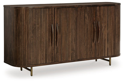 Amickly - Accent Cabinet - Dark Brown by Ashley – Accent Cabinets