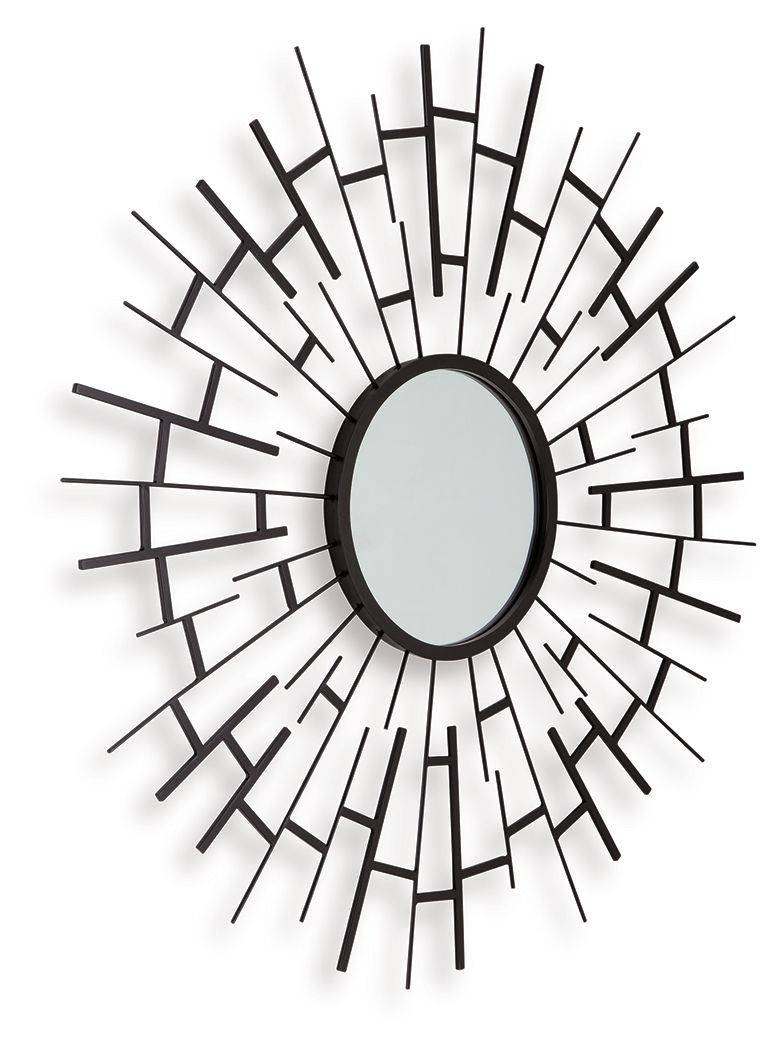 Garrenworth - Accent Mirror - Black by Ashley – view 4