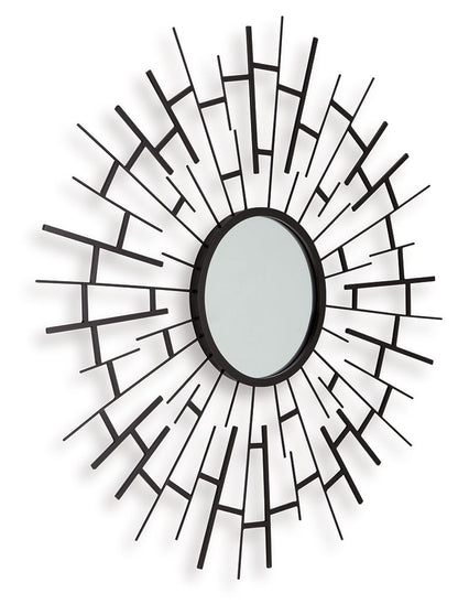 Garrenworth - Accent Mirror - Black by Ashley – view 4