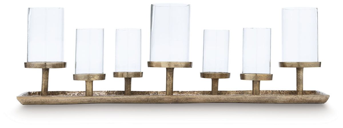 Wallmond - Candle Holder - Antique Brass Finish by Ashley – Candles & Holders