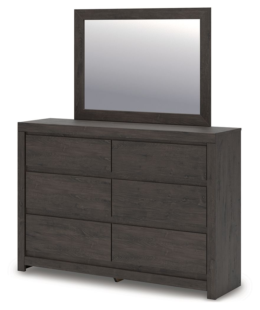 Fraluna - Dresser And Mirror - Charcoal by Ashley – view 4
