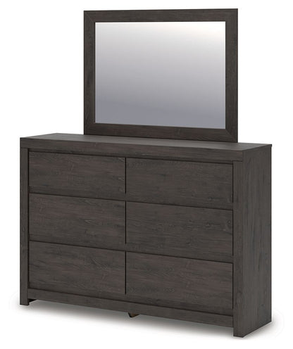 Fraluna - Dresser And Mirror - Charcoal by Ashley – view 4
