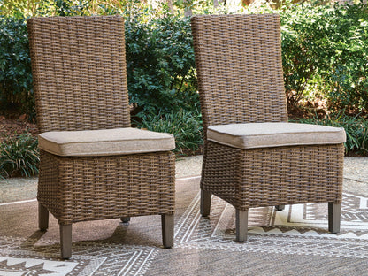 Laguna Heights - Side Chair With Cushion (Set of 2) - Beige by Ashley – view 4