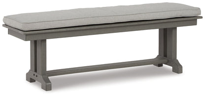 Visola - Bench with Cushion - Gray by Ashley – Benches