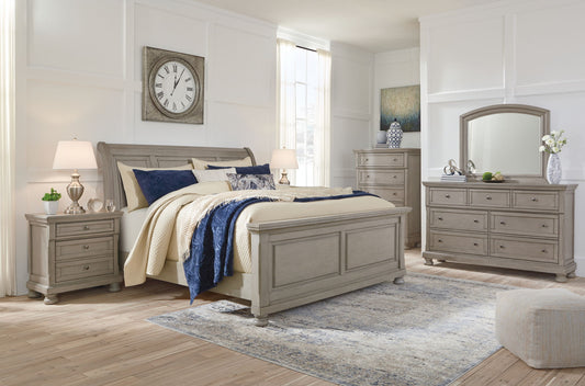 Lettner - Sleigh Bed Set by Ashley – 6 Piece Bedroom Sets