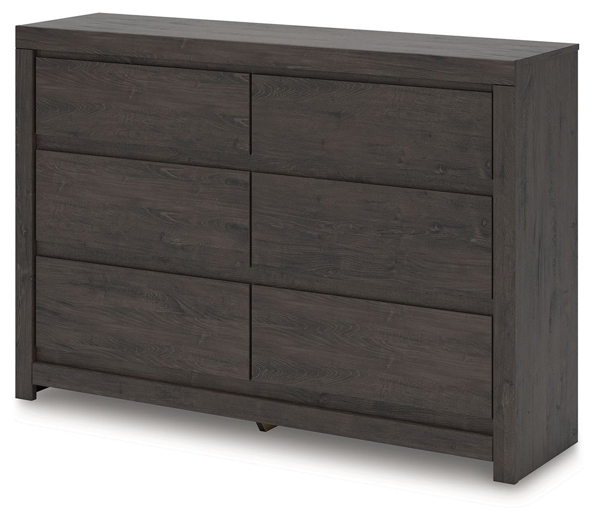 Fraluna - Six Drawer Dresser - Charcoal by Ashley – view 4