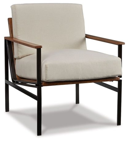 Tilden - Accent Chair - Ivory / Brown by Ashley – Accent Chairs