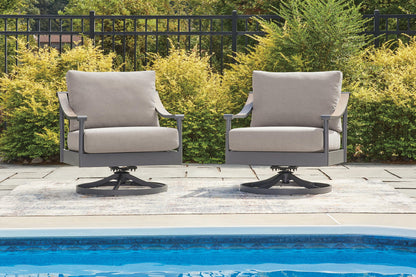 Ocean Beach - Swivel Lounge With Cushion - Gray by Ashley – view 4