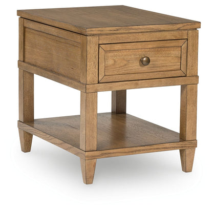 Sharlance - Rectangular End Table - Light Brown by Ashley – End Tables