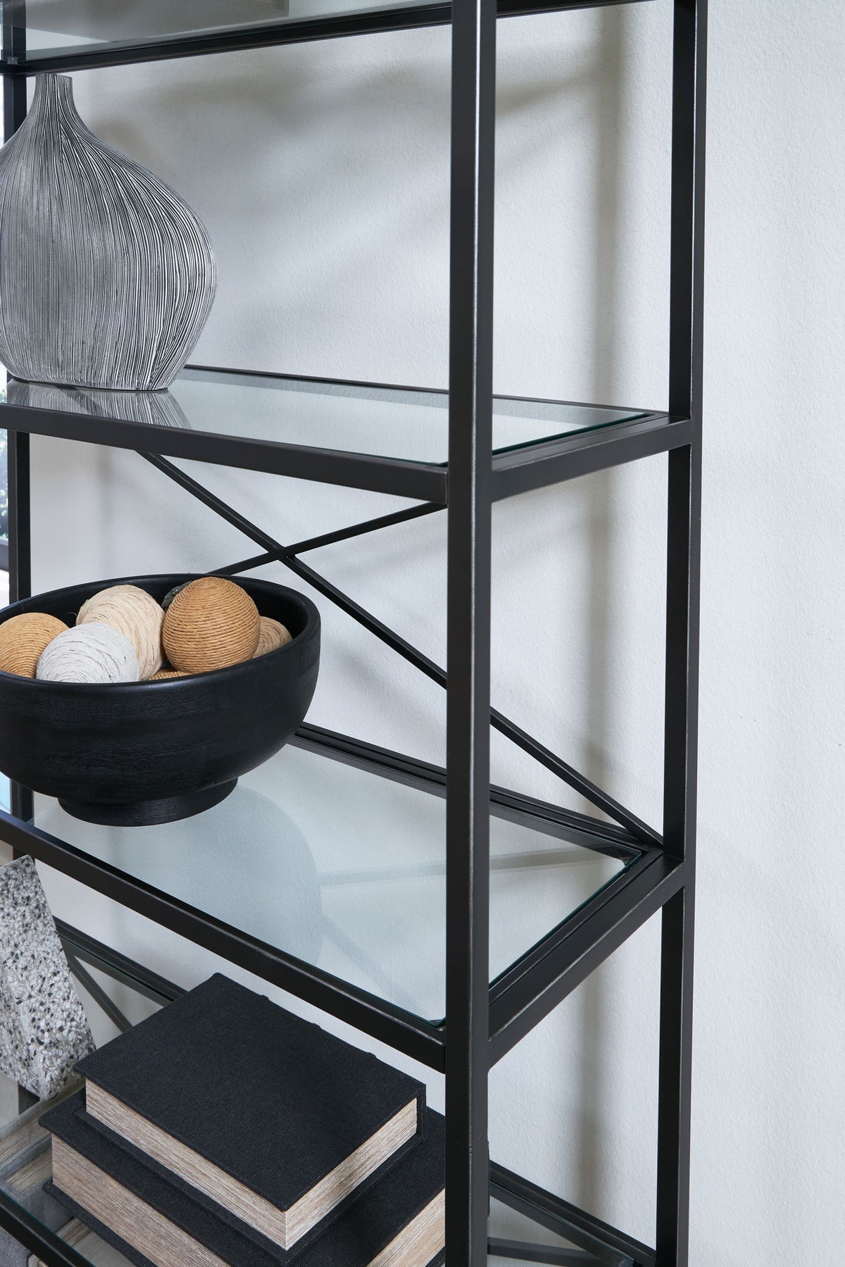 Dakerwell - Bookcase - Antique Black by Ashley – view 4
