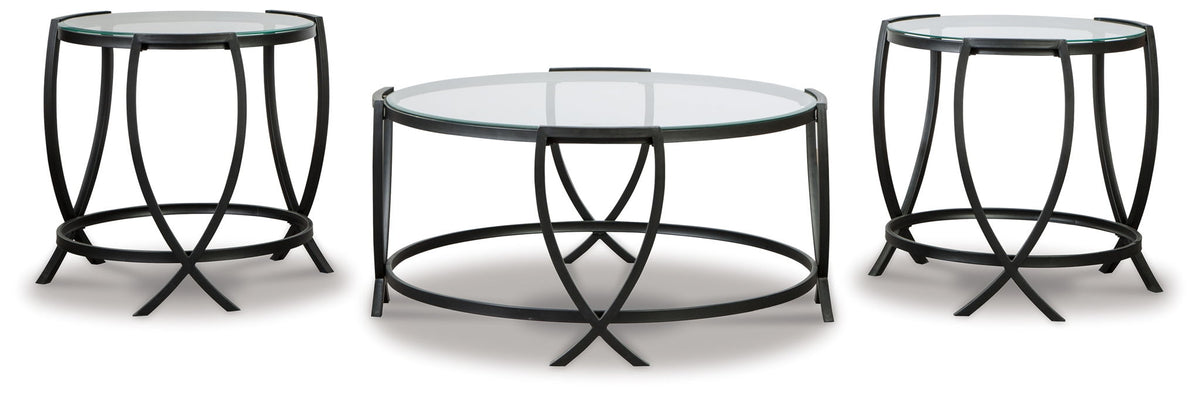 Tarrin - Occasional Table Set (Set of 3) - Black by Ashley – view 4