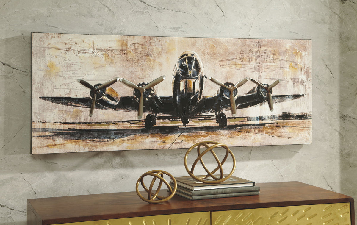 Kalene - Wall Art - Brown / Black by Ashley – view 2